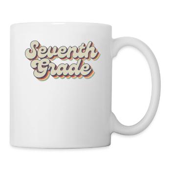 Boho Rainbow - Teacher of the Seventh Grade - Mug - white - Right