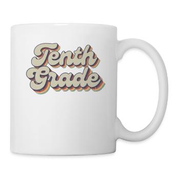 Boho Rainbow - Tenth Grade Teacher - Mug - white - Right