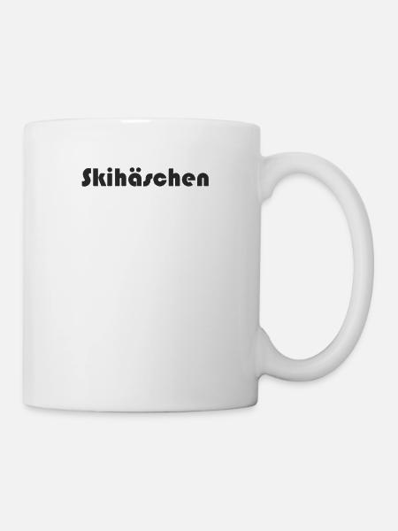 Snowboard - Skihäschen - Tasse - Weiß