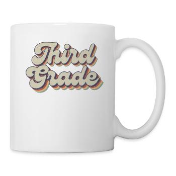Boho Rainbow - Lehrer Der Dritten Klasse - Tasse - Weiß - Rechts