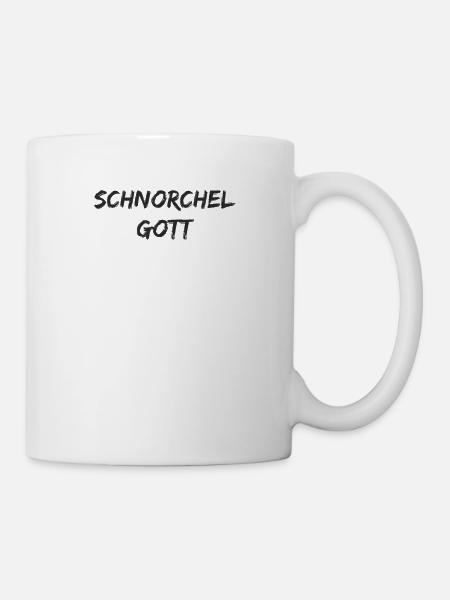 Tauchen - Schnorchel Gott - Tasse - Weiß