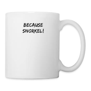 Plongée - Parce que snorkel - Mug blanc - blanc - Droite