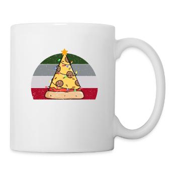 Pizza Christmas Tree Christmas Italian - Mug - white - Right