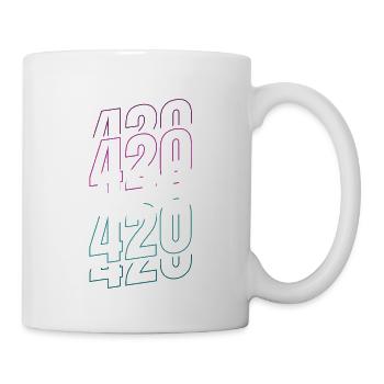 Lustiges 420-design Für Computerfreaks - Tasse - Weiß - Rechts