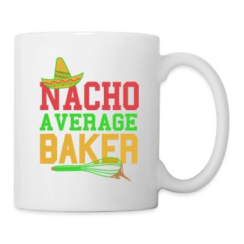 NACHO Average Baker Drôle Rétro Baker T-Shirt - Mug blanc - blanc - Droite