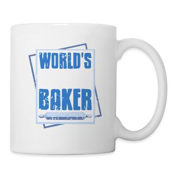 World's Greatest BAKER Cool Retro Vintage Baker - Tasse - Weiß - Rechts