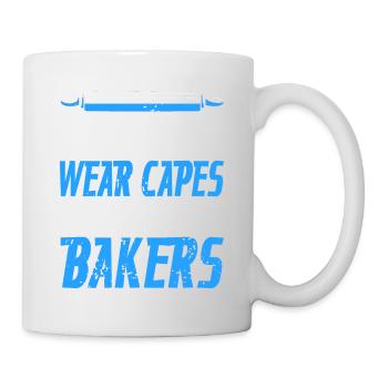 Not All Heroes Wear Capes Some Are Awesome BAKERS - Mug - white - Right