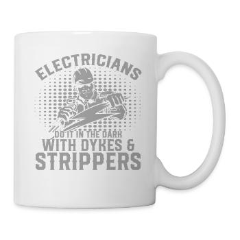 Elektriker - Tasse - Weiß - Rechts