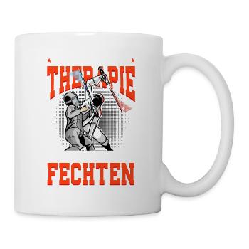 Fechten - Tasse - Weiß - Rechts