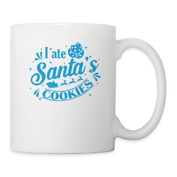 I ate Santa's Cookies Weihnachten Familie - Tasse - Weiß - Rechts