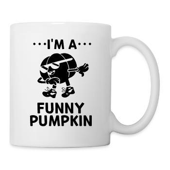 Citrouille d’Halloween - Je suis une drôle de citrouille Dabbing Pu - Mug blanc - blanc - Droite