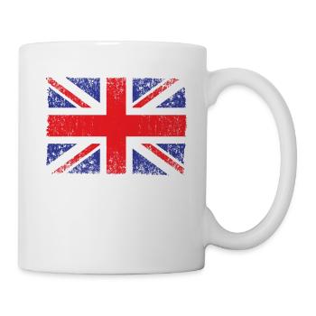 Großbritannien, britische Flagge, Flagge des Vereinigten Königreichs, - Tasse - Weiß - Rechts