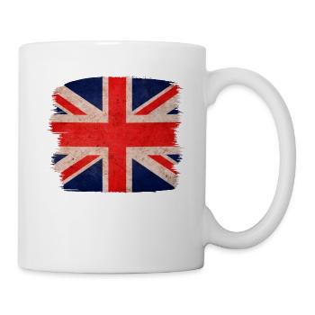 Großbritannien, britische Flagge, Flagge des Vereinigten Königreichs, - Tasse - Weiß - Rechts