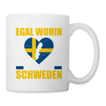 Manchmal Muss Man Einfach Weg Egal Wohin Hauptsach - Tasse - Weiß - Rechts