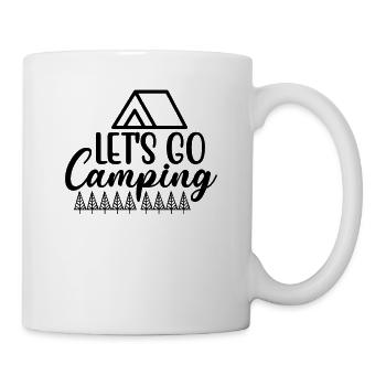 Let's go camping holiday - Mug - white - Right