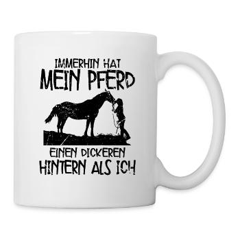Pferde - Tasse - Weiß - Rechts