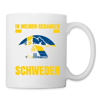 In Meinen Gedanken Sitze Ich In Einer Einsamen Hüt - Tasse - Weiß - Rechts