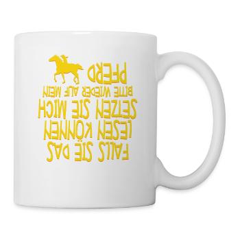 Pferde - Tasse - Weiß - Rechts