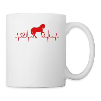 Chevaux - Mug blanc - blanc - Droite