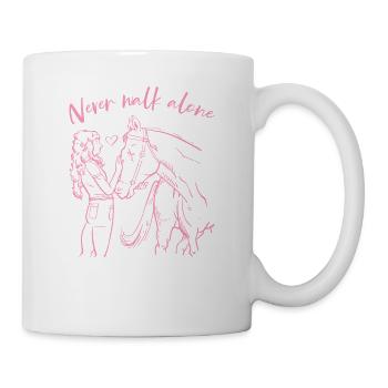 Never Walk Alone Pferde - Tasse - Weiß - Rechts