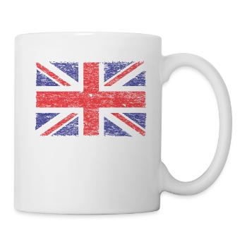 Großbritannien, britische Flagge, Flagge des Vereinigten Königreichs, - Tasse - Weiß - Rechts