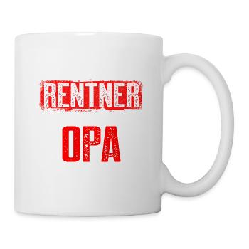 Ich Bin Kein Rentner Ich Bin Professioneller Opa - Tasse - Weiß - Rechts