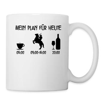 Pferde - Tasse - Weiß - Rechts