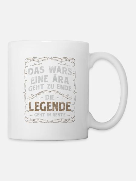 Das Wars Eine Ära Geht Zu Ende Die Legende Geht In - Tasse - Weiß