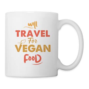 Vegan Lifestyle Essen Food Veganismus Reisen - Tasse - Weiß - Rechts