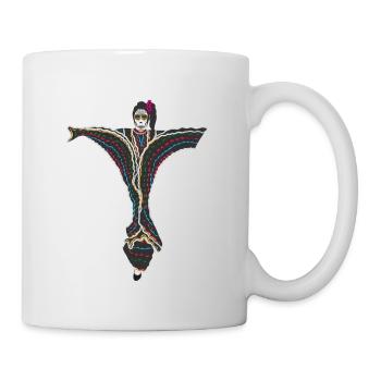 Mexico Dia de los muertos dancing Catrina - Mug - white - Right