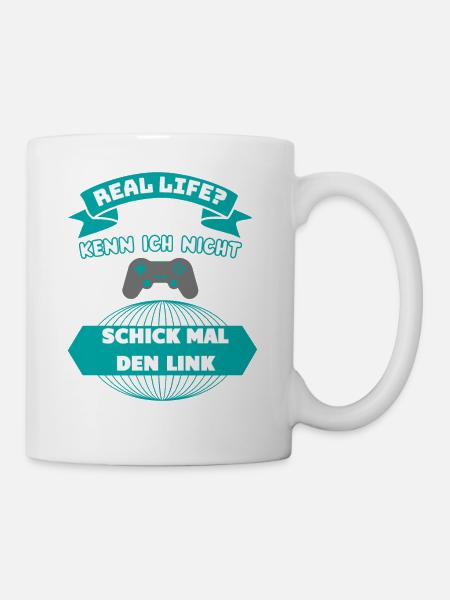 Real Life Gaming T-Shirt - Mug - white