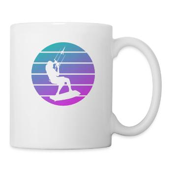 Rétro Vintage Classic Kite Surf Surf Surfer - Mug blanc - blanc - Droite