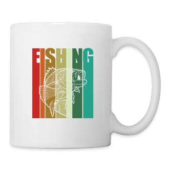 Idée cadeau pêcheur pêcheur - Mug blanc - blanc - Droite