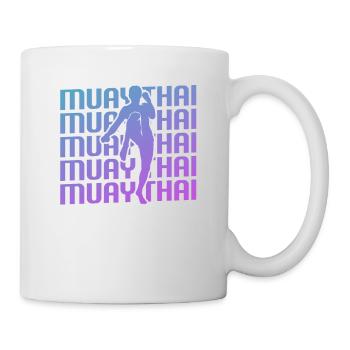 Retro Vintage Classic Muay Thai Boxing Martial - Mug - white - Right