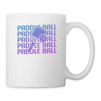 Retro Vintage Classic Pickleball Paddle Ball - Mug - white - Right