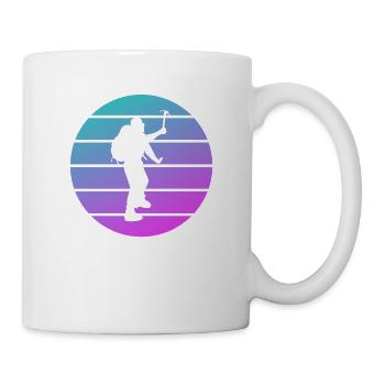 Retro Vintage Classic Rock Climbing Climber - Tasse - Weiß - Rechts
