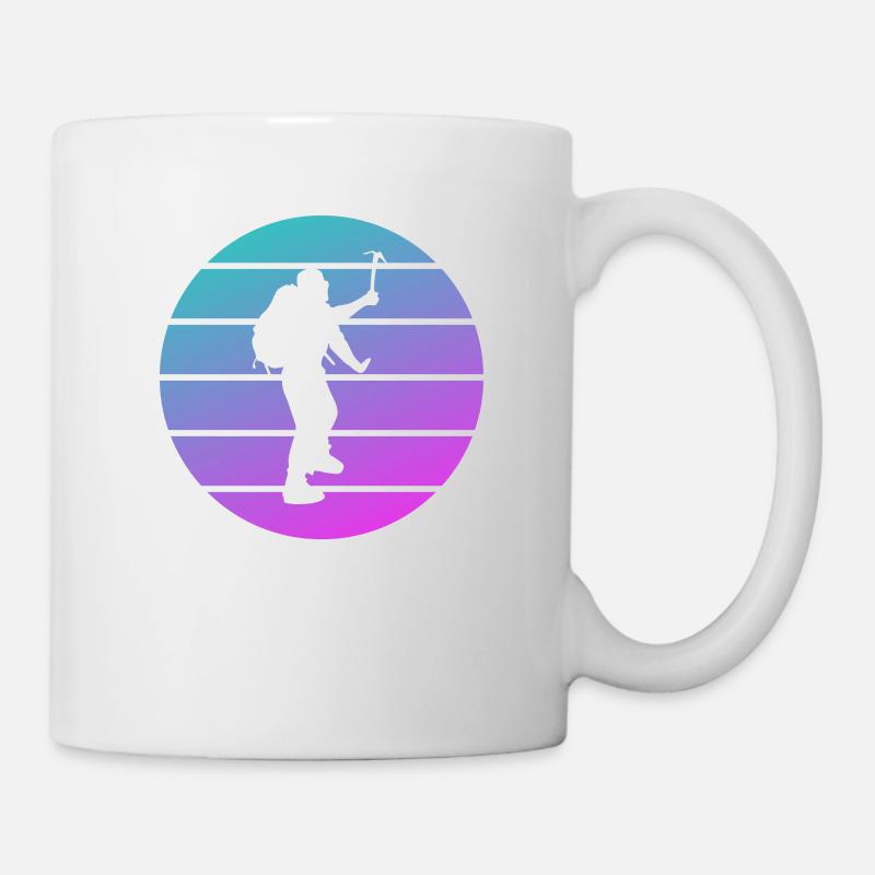 Retro Vintage Classic Rock Climbing Climber - Tasse - Weiß