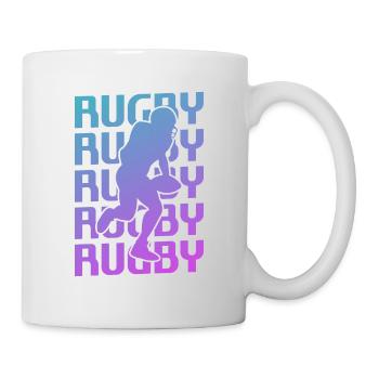 Joueur de rugby classique rétro vintage - Mug blanc - blanc - Droite