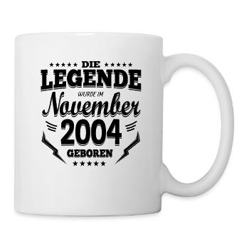 Geschenke zum Geburtstag Volljährig November - Tasse - Weiß - Rechts