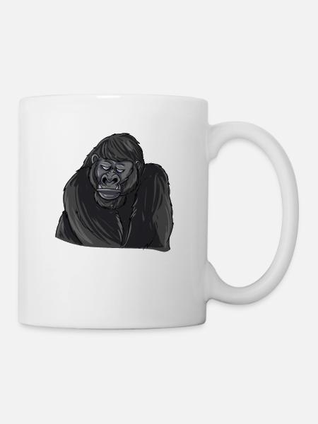 Gorilla - Tasse - Weiß