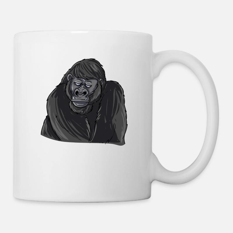 Gorilla - Tasse - Weiß