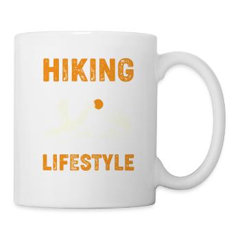 Hiking is not a Sport its a Lifestyle - Mug - white - Right