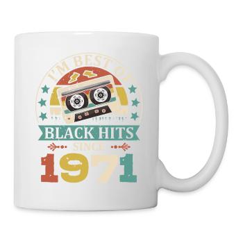 I'm Best Of Black Hits Seit 1971 Kassette - Tasse - Weiß - Rechts