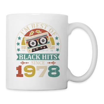 I'm Best Of Black Hits Seit 1978 Kassette - Tasse - Weiß - Rechts