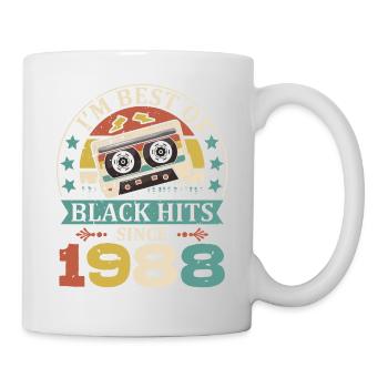 I'm Best Of Black Hits Seit 1988 Kassette - Tasse - Weiß - Rechts
