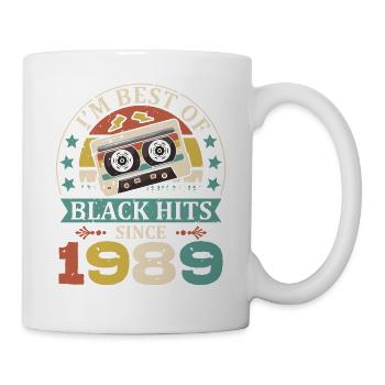 I'm Best Of Black Hits Seit 1989 Kassette - Tasse - Weiß - Rechts