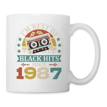 I'm Best Of Black Hits Seit 1987 Kassette - Tasse - Weiß - Rechts