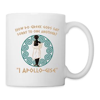 Antike Griechisches Mythologie und Griechischer - Tasse - Weiß - Rechts