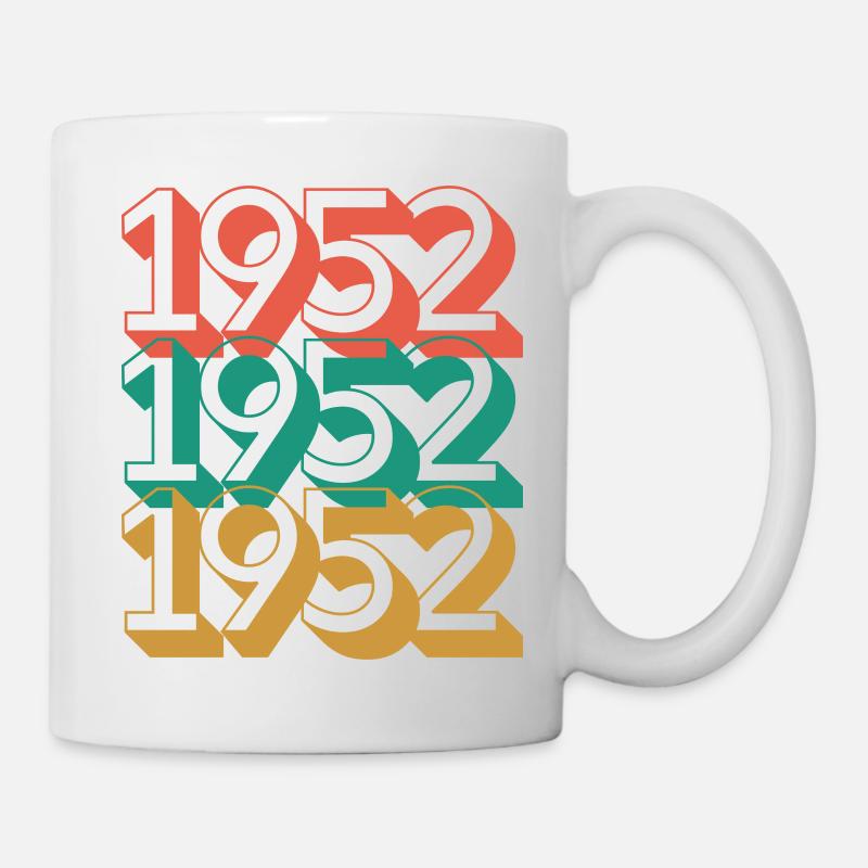 Anniversaire année 1952 / Vintage 1952 - Mug blanc - blanc