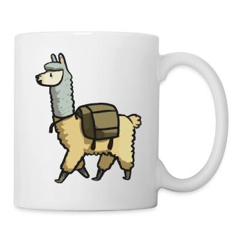 Alpaca Lama Hiking Gift Idea - Mug - white - Right